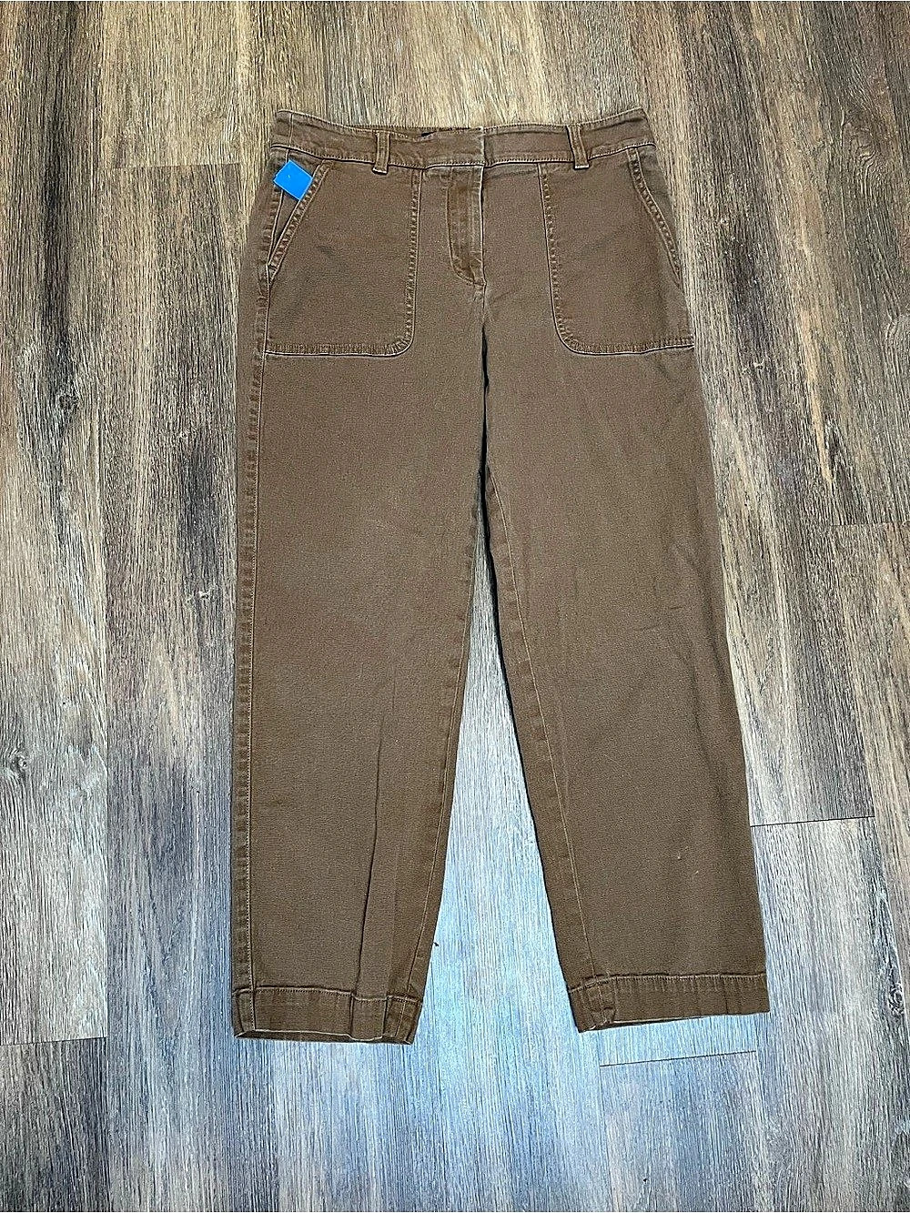 Talbots Utility Pants Brown Size 8